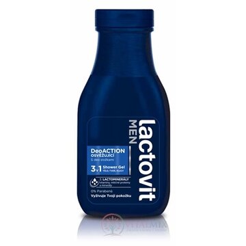 Lactovit MEN DeoACTION 3v1 Sprchový gél osviežujúci 1x300 ml obrázok