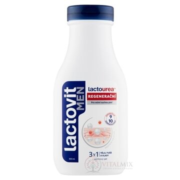 Lactovit MEN Lactourea 3v1 Sprchový gél regeneračný 1x300 ml obrázok