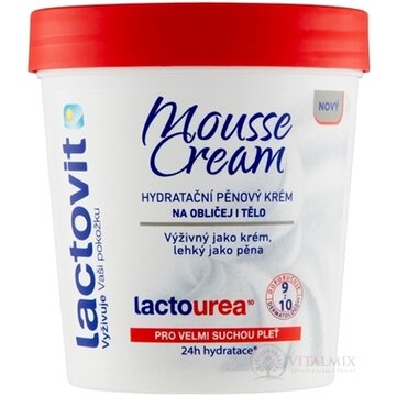 Lactovit Mousse cream Lactourea penový krém na tvár a telo, veľmi suchá pleť 1x250 ml obrázok