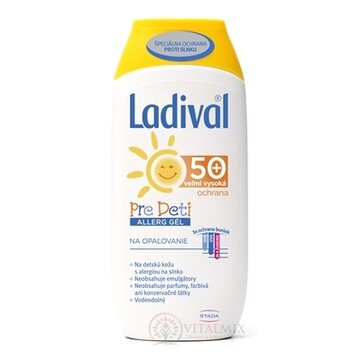 Ladival PRE DETI ALLERG SPF 50+ gél na opaľovanie 1x200 ml obrázok
