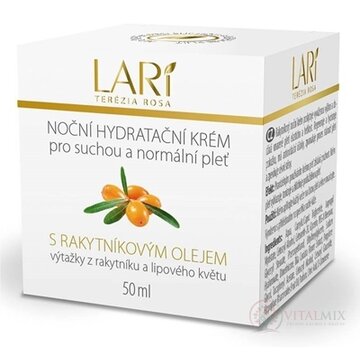 LARI nočný hydratačný krém s rakytníkovým olejom 1x50 ml obrázok