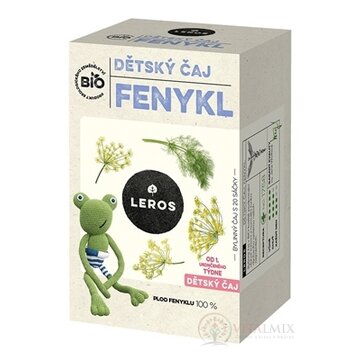 LEROS BIO DETSKÝ ČAJ FENIKEL nálevové vrecká (od 1+ týždňa) (inov. 2021) 20x1,5 g (30 g) obrázok