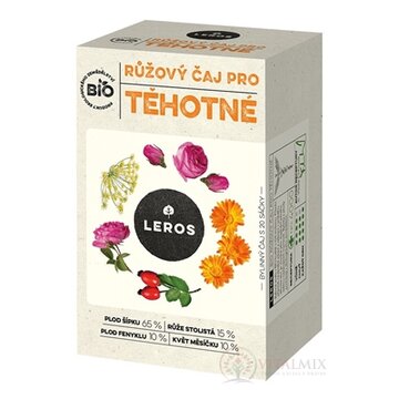 LEROS BIO RUŽOVÝ ČAJ PRE TEHOTNÉ bylinný čaj, nálevové vrecúška 20x2 g (40 g) obrázok