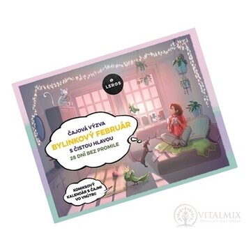 LEROS BYLINKOVÝ FEBRUÁR S ČISTOU HLAVOU 6 29 druhov čajov po 1 vrecúšku + komiksový kalendár s čajmi (49 g), 1x1 set obrázok