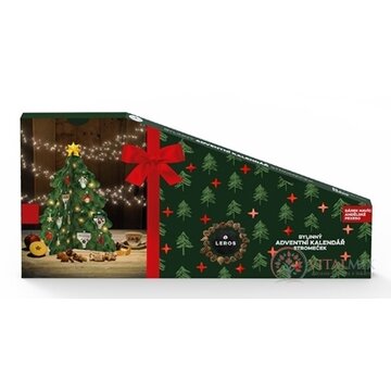 LEROS BYLINNÝ ADVENTNÝ KALENDÁR STROMČEK 5 24 druhov čajov po 1 vrecúšku + stromček + Anjelské pexeso 12 párov (41,7 g) (inov. 2025), 1x1 set obrázok
