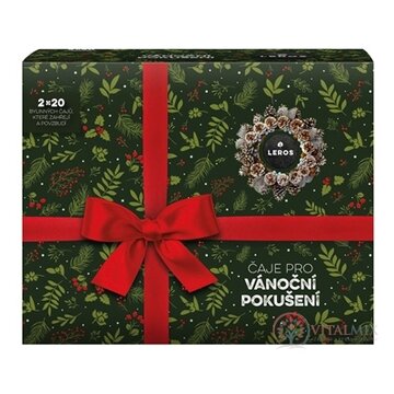 LEROS ČAJE PRE VIANOČNÉ POKUŠENIE čaj Ženská túžba 20x2 g + čaj Mužská túžba 20x2 g, 1x1 set obrázok