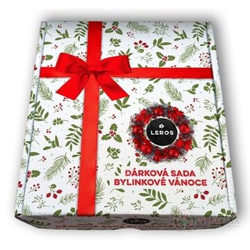 LEROS DARČEKOVÁ SADA BYLINKOVÉ VIANOCE čaj Bylinkové Vianoce 20x2 g + čaj Šípka Imunita 10x2,5 g + sirup Bylinkové Vianoce 250 ml, 1x1 set obrázok