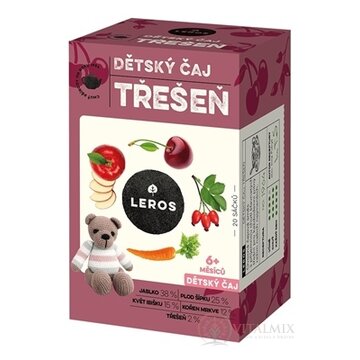 LEROS DETSKÝ ČAJ ČEREŠŇA nálevové vrecká (od 6+ mesiacov) 20x2 g (40 g) obrázok