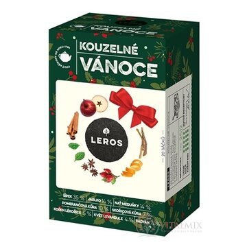 LEROS KÚZELNÉ VIANOCE bylinný čaj s korením, aromatizovaný, nálevové vrecká 20x2 g (40 g) obrázok