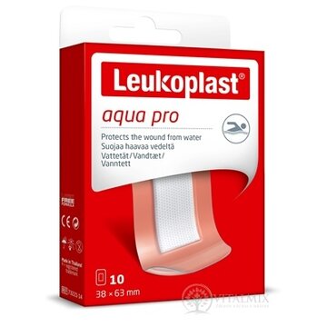 LEUKOPLAST AQUA PRO náplasť na rany, vodeodolná, 38x63 mm (inov.2020/2021) 1x10 ks obrázok