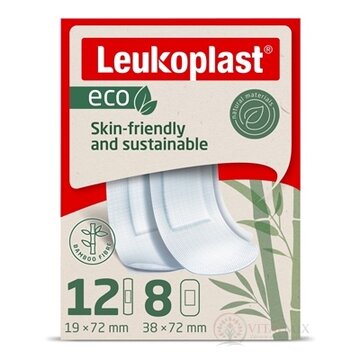 LEUKOPLAST ECO náplasť na rany, 2 veľkosti, 1x20 ks obrázok