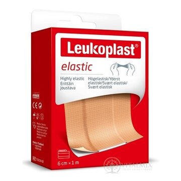 LEUKOPLAST ELASTIC náplasť na rany 6cm x 1m, pás (inov.2020/2021) 1x1 ks obrázok