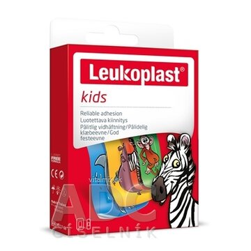 LEUKOPLAST KIDS náplasť na rany, 2 veľkosti, (inov.2020/2021) 1x12 ks obrázok