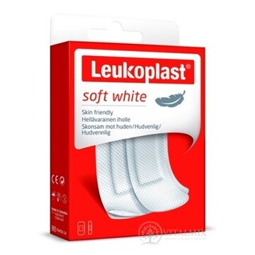 LEUKOPLAST SOFT WHITE náplasť na rany, 2 veľkosti, 1x20 ks obrázok