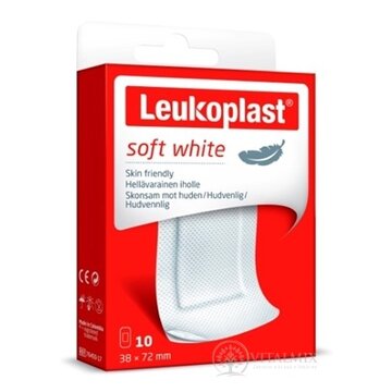 LEUKOPLAST SOFT WHITE náplasť na rany, 38x72 mm, 1x10 ks obrázok