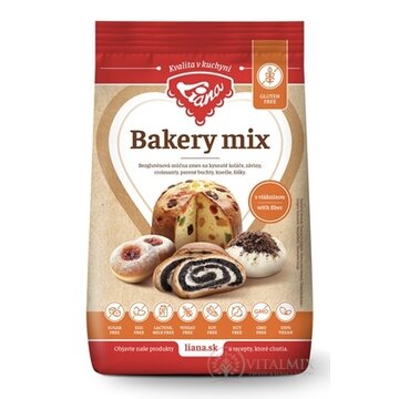 Liana Bakery mix plv (bezgluténová zmes na kysnuté cesto) 1x1000 g obrázok