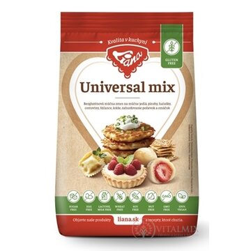Liana Universal Mix plv (bezgluténová univerzálna zmes na múčne jedlá) 1x1000 g obrázok