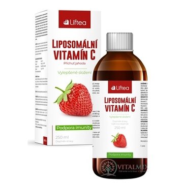 Liftea LIPOZOMÁLNY VITAMÍN C tekutý, s jahodovou príchuťou (inov. 2022) 1x250 ml obrázok