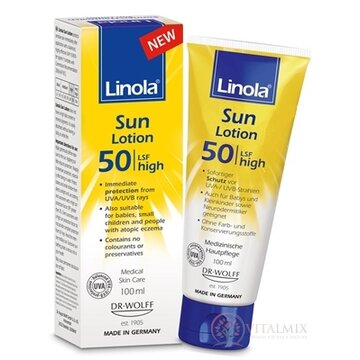 Linola Sun Lotion SPF50 1x100 ml obrázok
