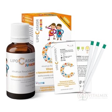 LIPO C ASKOR JUNIOR sir 110 ml + darček testovacie prúžky, 1x1 set obrázok