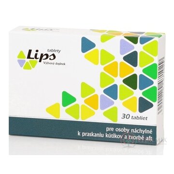 Lips tablety tbl, pri náchylnosti na popraskané kútiky a afty 1x30 ks obrázok
