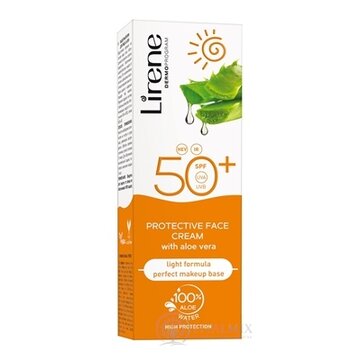 Lirene PROTECTIVE FACE SPF 50+ ochranná pleťová emulzia s Aloe Vera 1x50 ml obrázok
