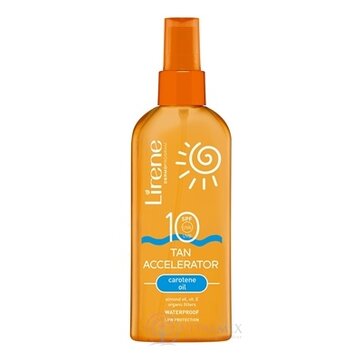 Lirene TAN ACCELERATOR SPF 10 urýchľovač opálenia s karoténovým olejom 1x150 ml obrázok