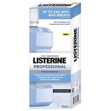 LISTERINE PROFESSIONAL Fresh Breath + ústna voda, bez alkoholu 1x500 ml obrázok