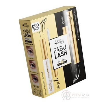 LONG 4 LASHES FABULASH PRIMER & MASCARA riasenka 10 ml + podkladová báza pod riasenku 9 ml, 1x1 set obrázok