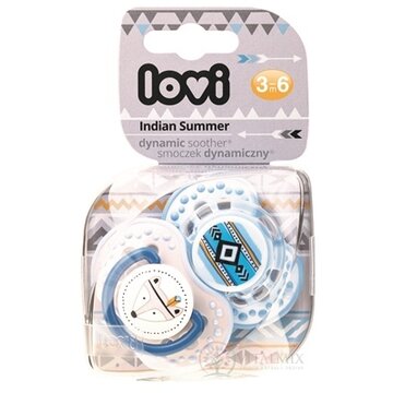 LOVI Dynamický utišujúci cumlík Indian Summer (3-6m), Boy, 1x2 ks obrázok
