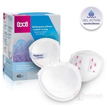 LOVI Tampóny laktačné Discreet Elegance jednorazové, Gel Action - super absorpčné, 1x40 ks obrázok