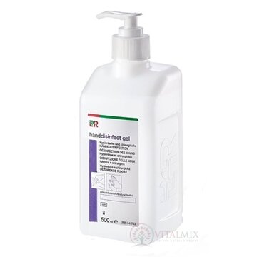 L+R handdisinfect gel etanolový prípravok na dezinfekciu rúk 1x500  ml obrázok
