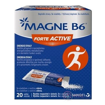 MAGNE B6 FORTE ACTIVE prášok vo vrecúškach 1x20 ks obrázok