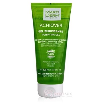 MartiDerm ACNIOVER PURIFYING GEL čistiaci gél pri akné a mastnej pleti 1x200 ml obrázok