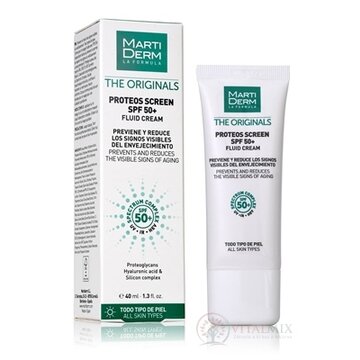 MartiDerm THE ORIGINALS PROTEOS SCREEN fluidný krém na tvár s ochranným faktorom SPF 50+, pre všetky typy pleti 1x40 ml obrázok