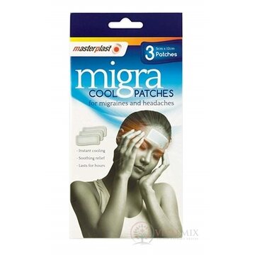 masterplast Migra Cool chladivá náplasť 5cm x12cm, 1x3 ks obrázok
