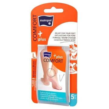 Matopat COMFORT plus Náplasť hydrokoloidná veľ. L, 42x68 mm, elastická, nesterilná 1x5 ks obrázok