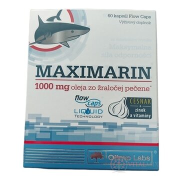 MAXIMARIN cps (olej zo žraločej pečene, cesnak, zinok a vitamíny) 1x60 ks obrázok