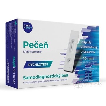 MAXIMEDICAL Rýchlotest Pečeň samodiagnostický test z krvi, 1x1 set obrázok