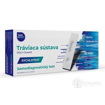 MAXIMEDICAL Rýchlotest Tráviaca sústava samodiagnostický test zo stolice, 1x1 set obrázok