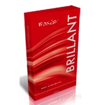MAXIS BRILLANT STEHENNÉ PANČUCHY NEKĹZAVÉ veľkosť 5, (II.KT), normálne, bez špice, s lemom, bronz, 1x1 pár obrázok