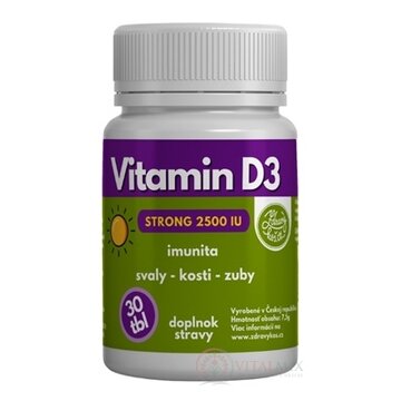 MEDICAL Vitamin D3 Strong 2500 IU tbl 1x30 ks obrázok