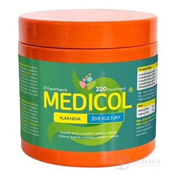 MEDICOL - Vláknina, Živé kultúry cps 1x220 ks obrázok