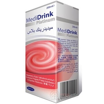 MediDrink Platinum príchuť jahodová 30x200 ml obrázok