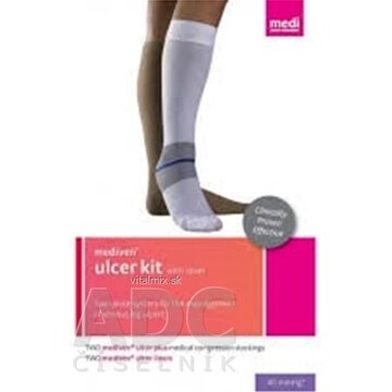 MEDIVEN ULCER KIT PANČUCHY LÝTKOVÉ viacvrst. kompres. systém, veľkosť 4N 1x1 set obrázok
