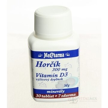 MedPharma HORČÍK 300MG+VIT. D tbl 30+7 zadarmo (37 ks) obrázok