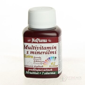 MedPharma MULTIVITAMIN S MINERÁL. EXTRA 42 ZLOŽIEK tbl 30+7 zadarmo (37 ks) obrázok