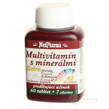 MedPharma MULTIVITAMIN S MINERÁL. EXTRA 42 ZLOŽIEK tbl 60+7 zadarmo (67 ks) obrázok