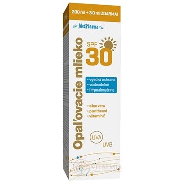 MedPharma OPAĽOVACIE MLIEKO SPF 30 200+30 ml zdarma (230 ml) obrázok