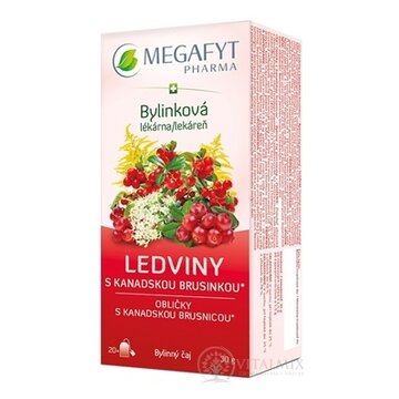 MEGAFYT Bylinková lekáreň OBLIČKY s kanadskou brusnicou, bylinný čaj (inov.2024) 20x1,5 g (30 g) obrázok